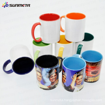 sublimation mugs wholesale, sublimation blanks cups and mugs, handle & inside color mugs